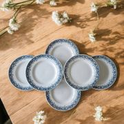 6 antique flat plates in Saint-Amand earthenware (Nord)