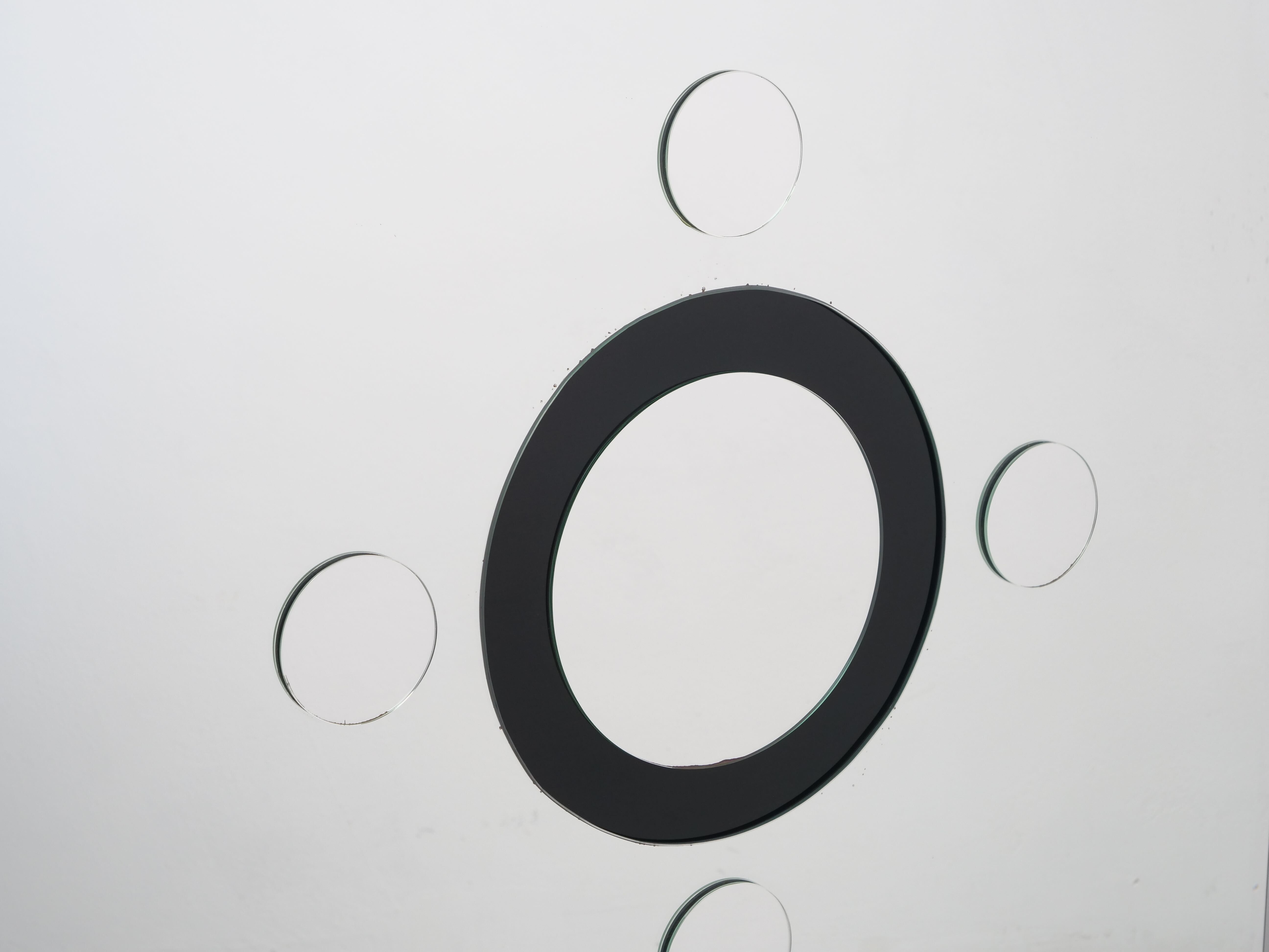 large decorative relief mirror 1980