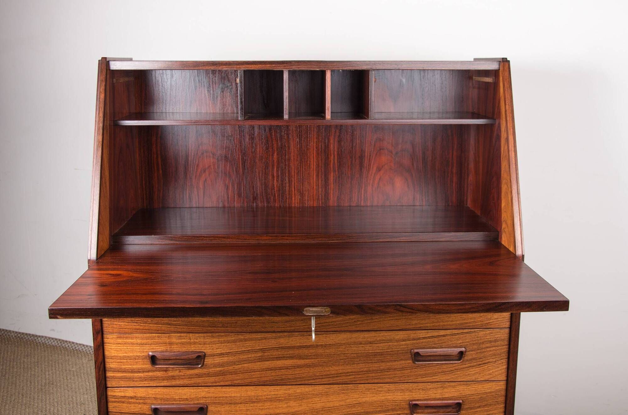 Secretary, desk, Danish in Rio rosewood by Dyrlund 1960.