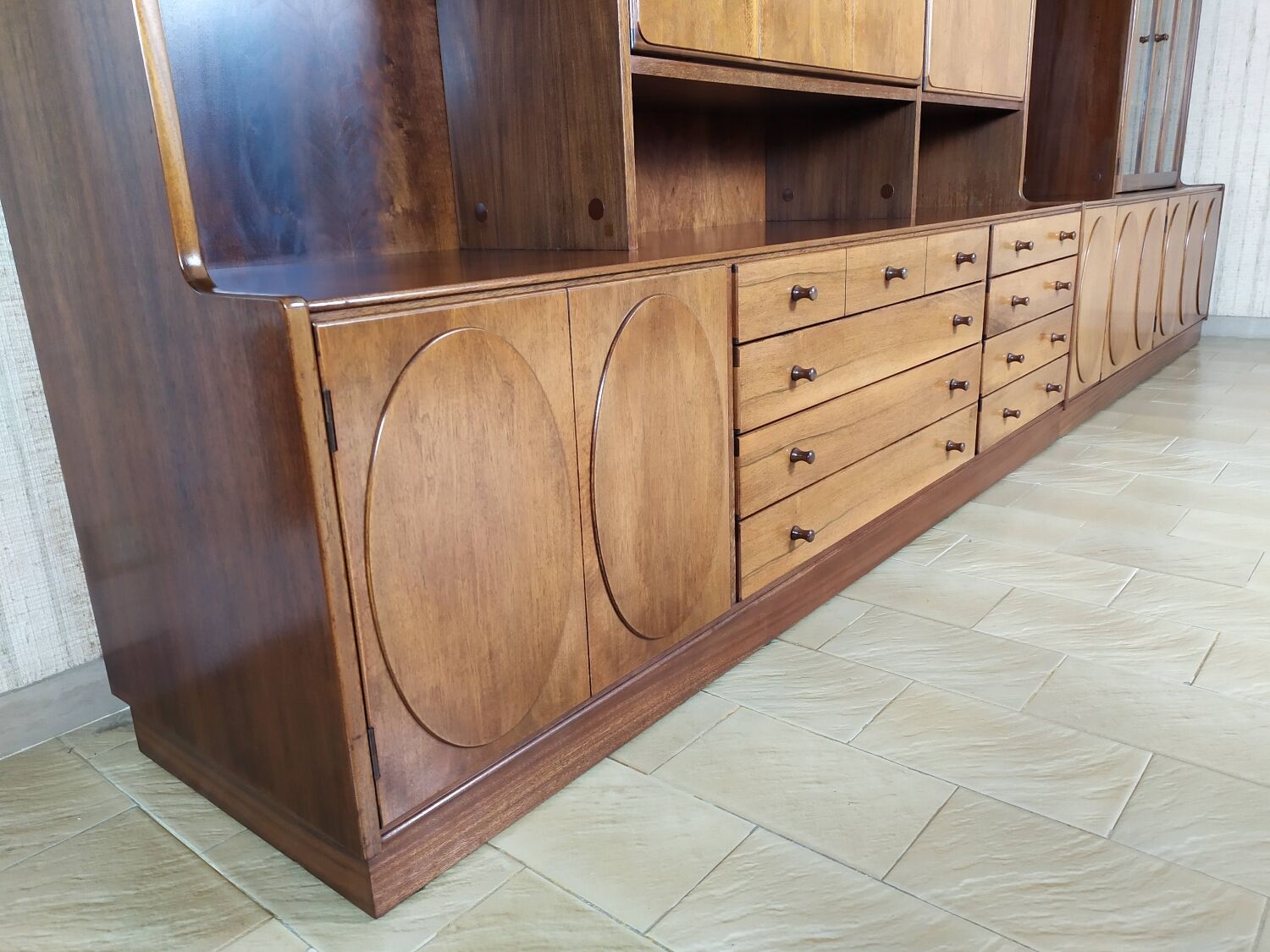 Vintage bookcase jacques hauville