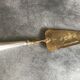 ANTIQUE SILVER PIE AND GOLDEN METAL SHOVEL in FÉRRÉOL-Boudat BOX