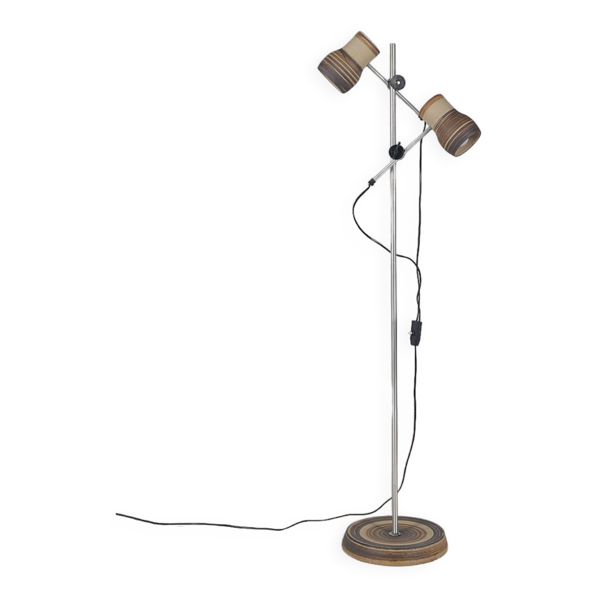 Danish ceramic floor lamp by Lyskaer Belysning, 1970s