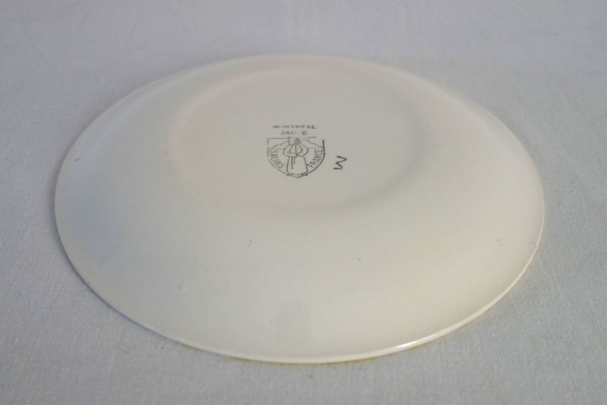 6 assiettes plates Salins modèle Montréal vintage