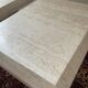 Duo of vintage travertine coffee tables and side tables