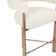 Pair of blond beech bar stools. Contemporary work.