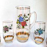 Vintage lemonade pitcher and set