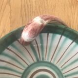 Enamelled earthenware cut
