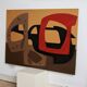Painting (painted wooden panel without fixing). Free forms, 70s