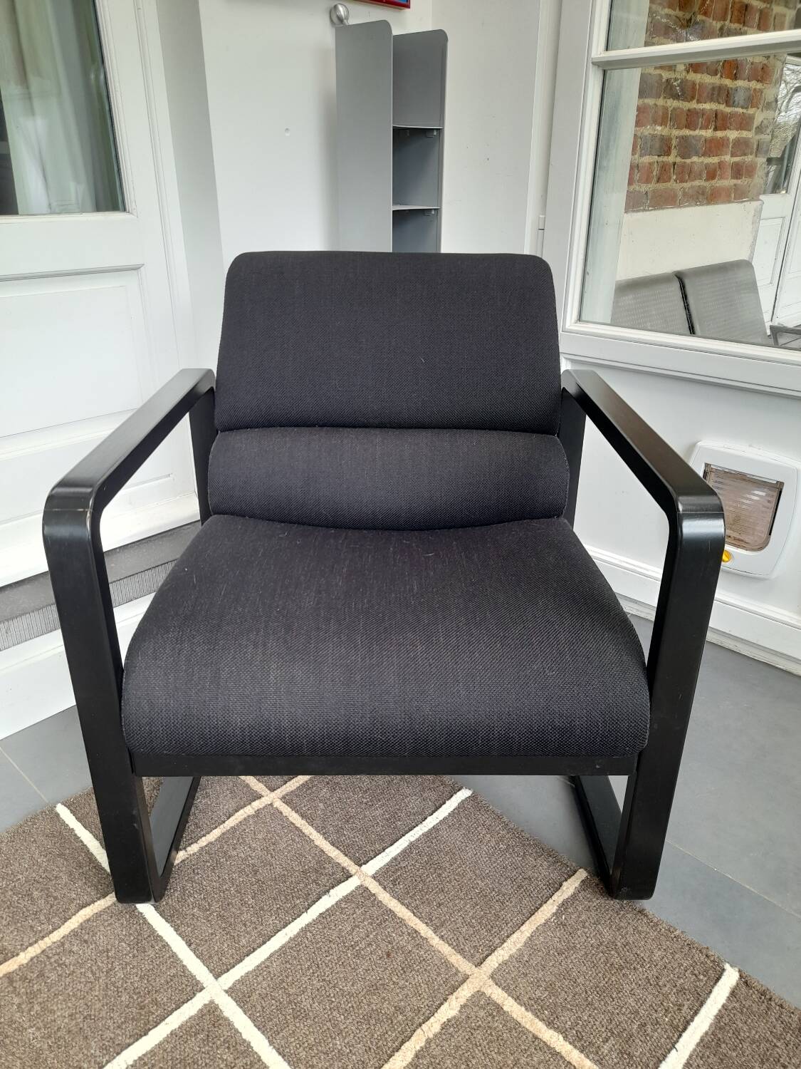 Fauteuil noir Martin Stol pour Giroflex