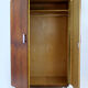 Armoire Bauhaus en acier tubulaire chromé et noyer, années 1930