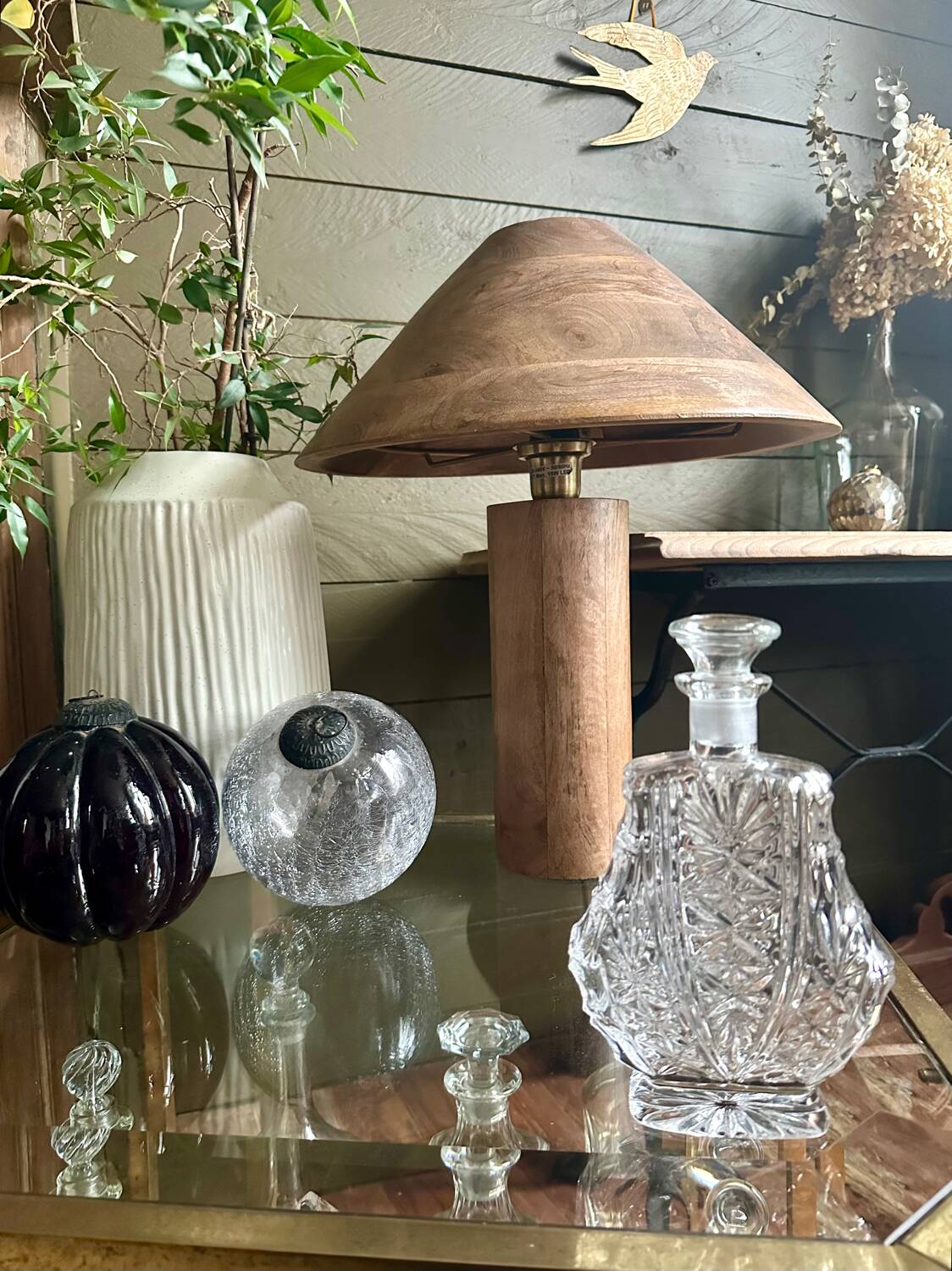 Anna Hutte crystal bottle from the 60s