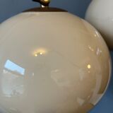 Vintage Dijkstra double arc mushroom floor lamp