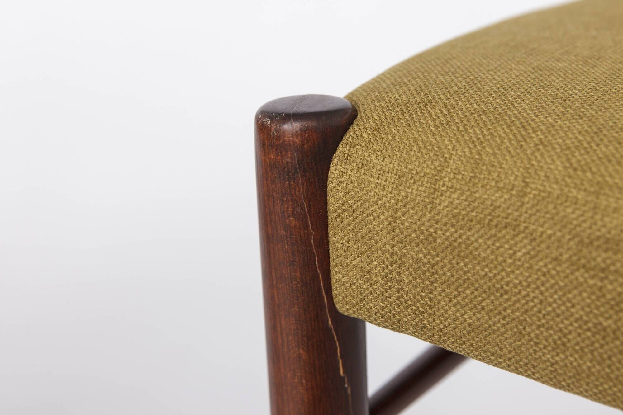 Set 5+1 Vintage Teak Dining Chair Set , 1970s German Lübke Style