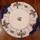 Art deco cake dish signed J. L'Avergne Limoges porcelain