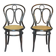2 KOHN N°35 Art Nouveau bistro chairs -1875- recently hand-caned