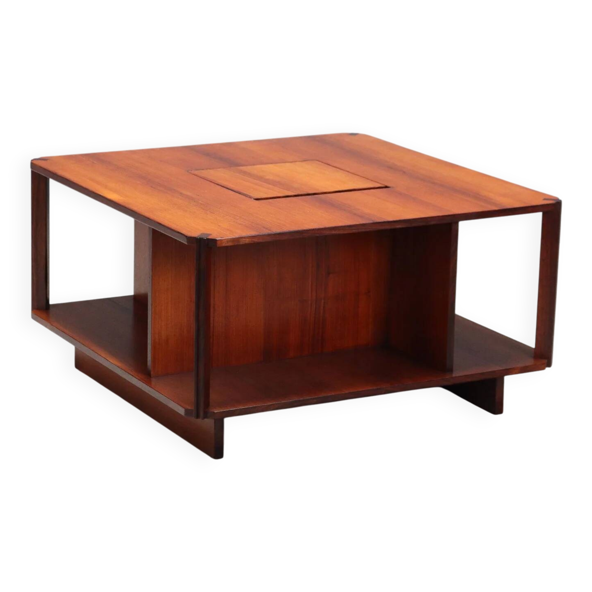 Square coffee table Arflex, vintage design by Marco Zanuso, 1960s.
