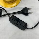 80s metal and plastic table lamp