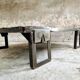 Table basse industrielle en acier table palette