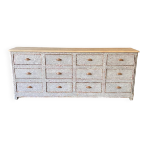 ancien meuble à 12 tiroirs