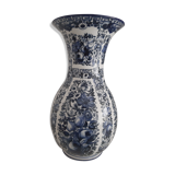 Blue and white Delft earthenware vase