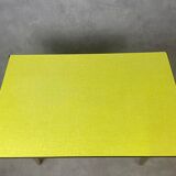 Table en Formica jaune 2 plateaux, 50’s