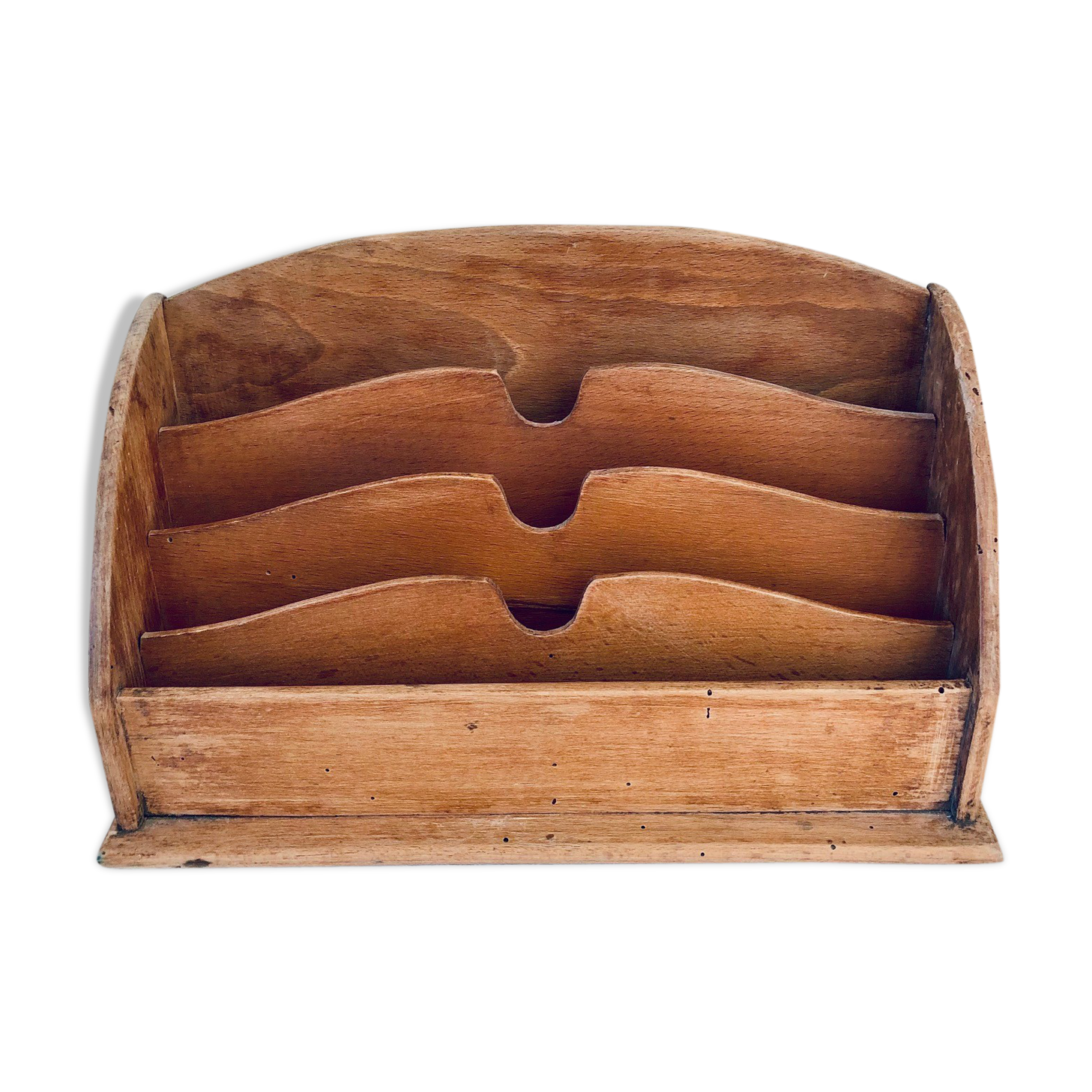 Old wooden mail door