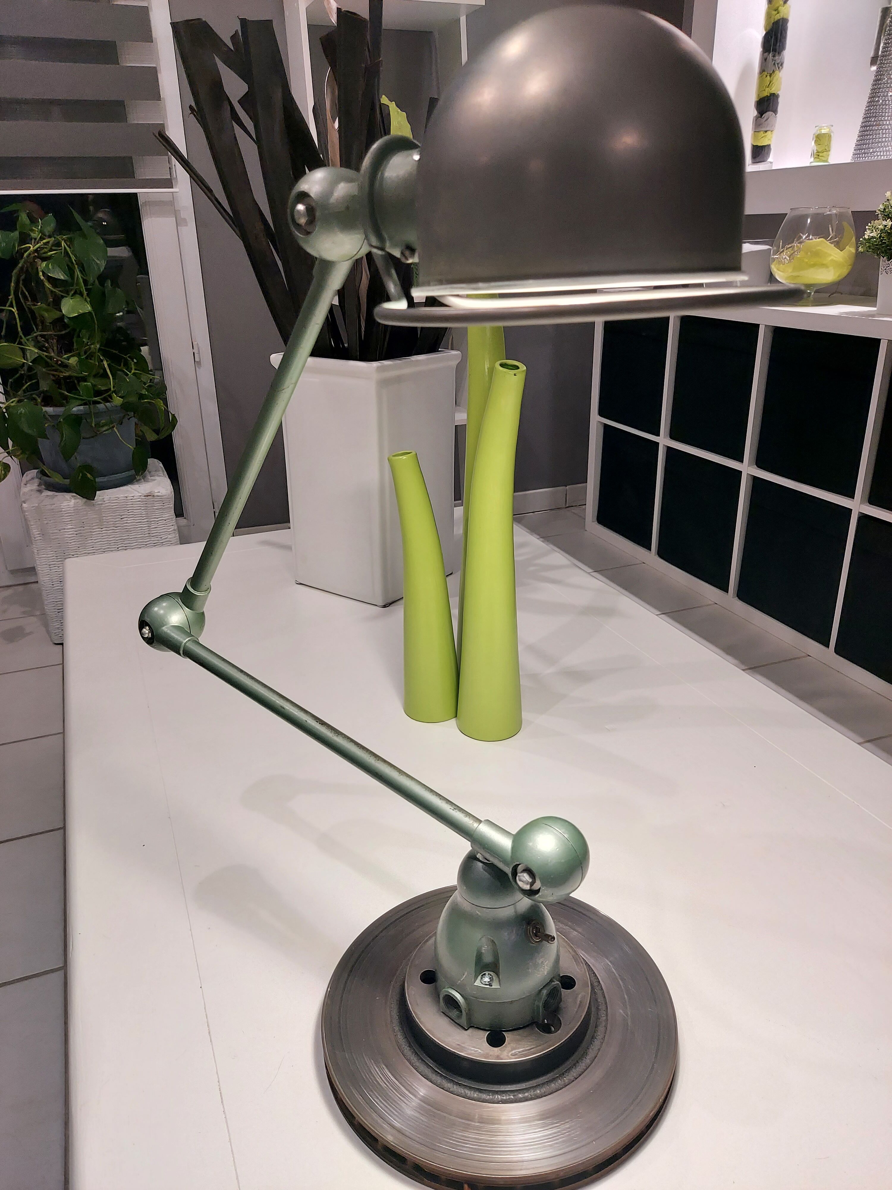 Industrial lamp by Jean Louis Domecq for Jielde, vintage 1950s