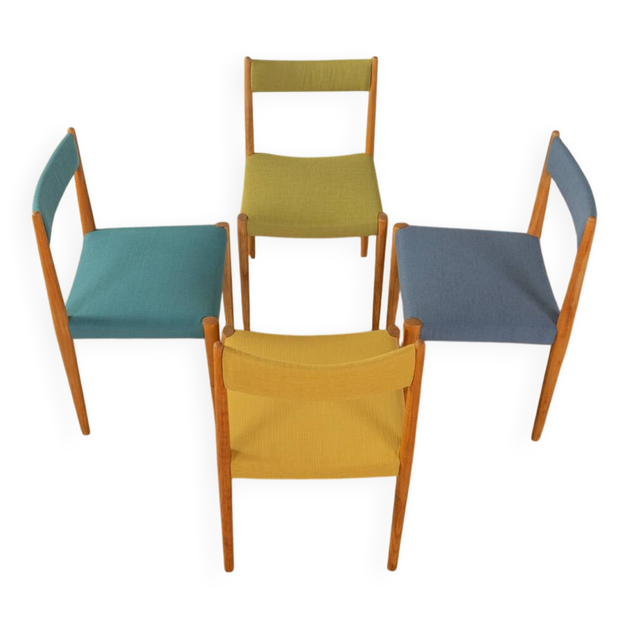 1960s dining chairs, Lübke