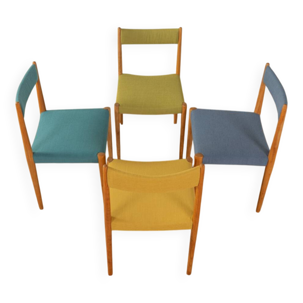 Chaises de salle à manger des années 1960, Lübke