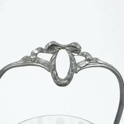 Art Nouveau sugar bowl, silver-plated brass, Poland, 1920s