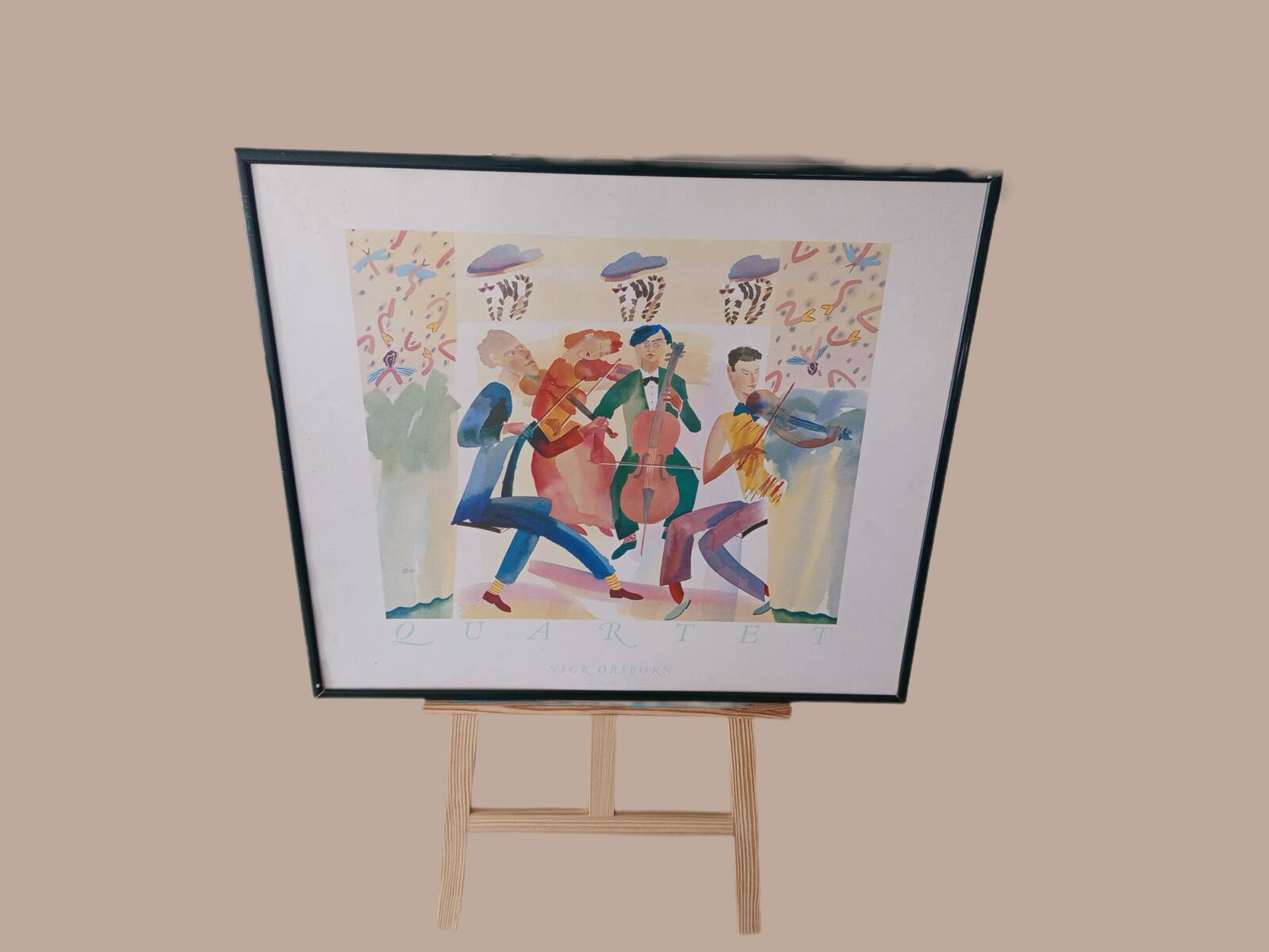 Nick Orsborn — Quartet — Vintage British Art Print, 1986