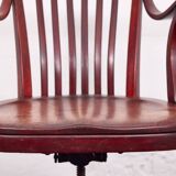 Chaise de bureau Capua d'Adolf Loos – N° 669 – Hêtre, teinte acajou – 1923