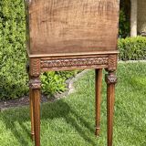 Louis XVI style walnut bedside table