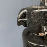 Large black enamel Bauhaus hanging lamp