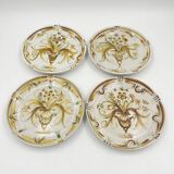 Set of 4 Keraluc Quimper plates