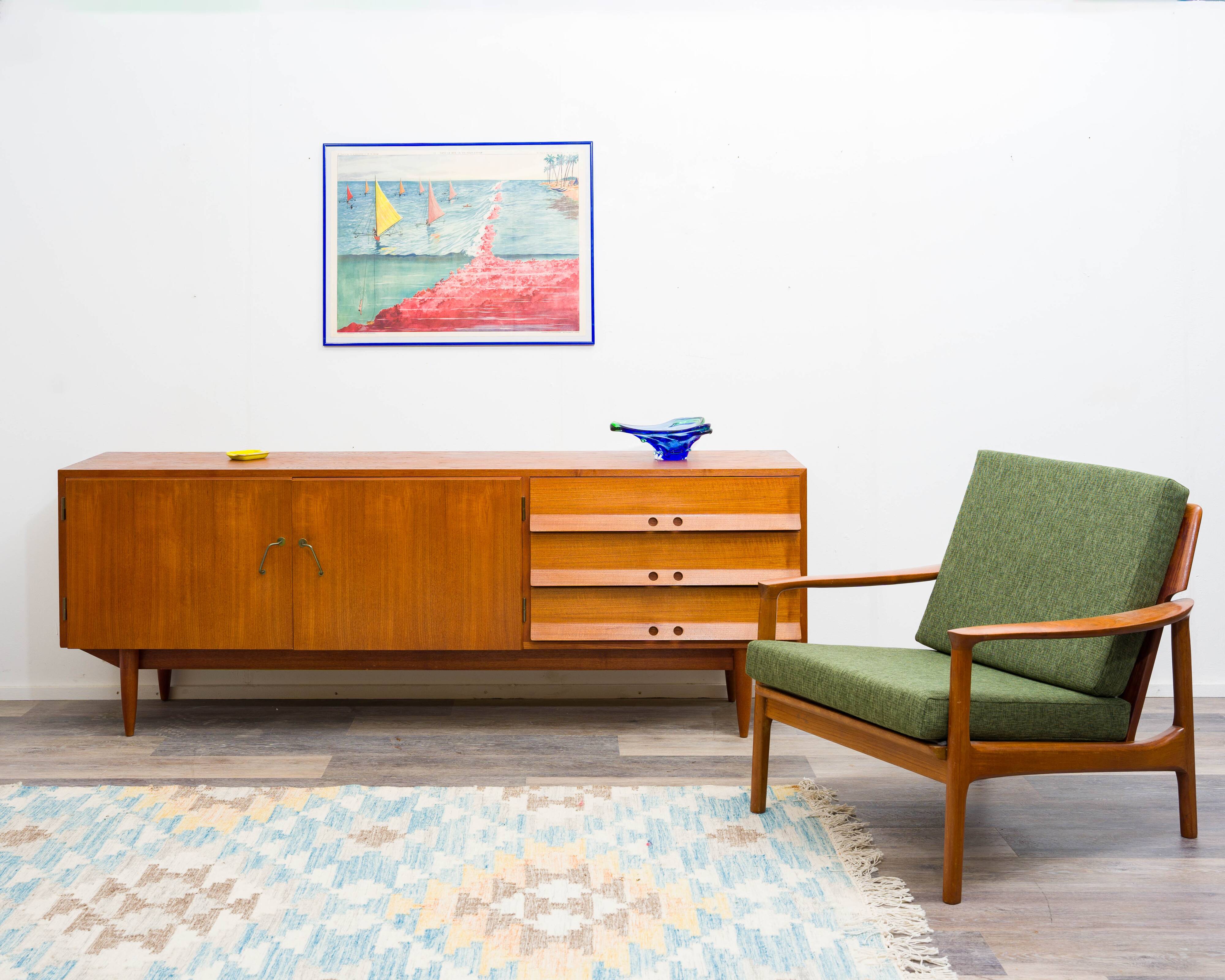 Sideboard années 60, design scandinave