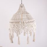 Macrame pendant light