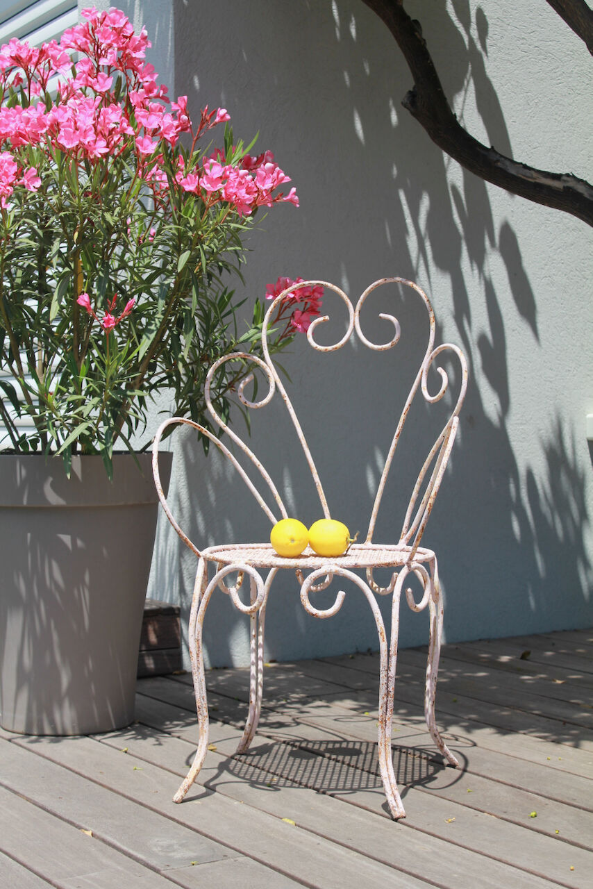 Chaise ancienne en fer forgé