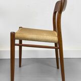 Model 75 Chairs by Niels O. Møller for J.L Møllers, 1960s, Set of 4