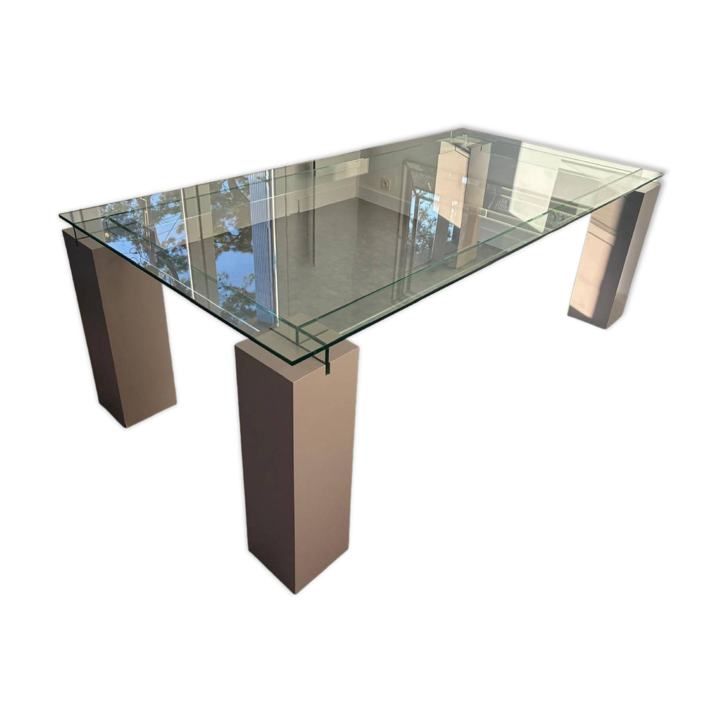 Table Verre Roche et Bobois modèle Ténéré