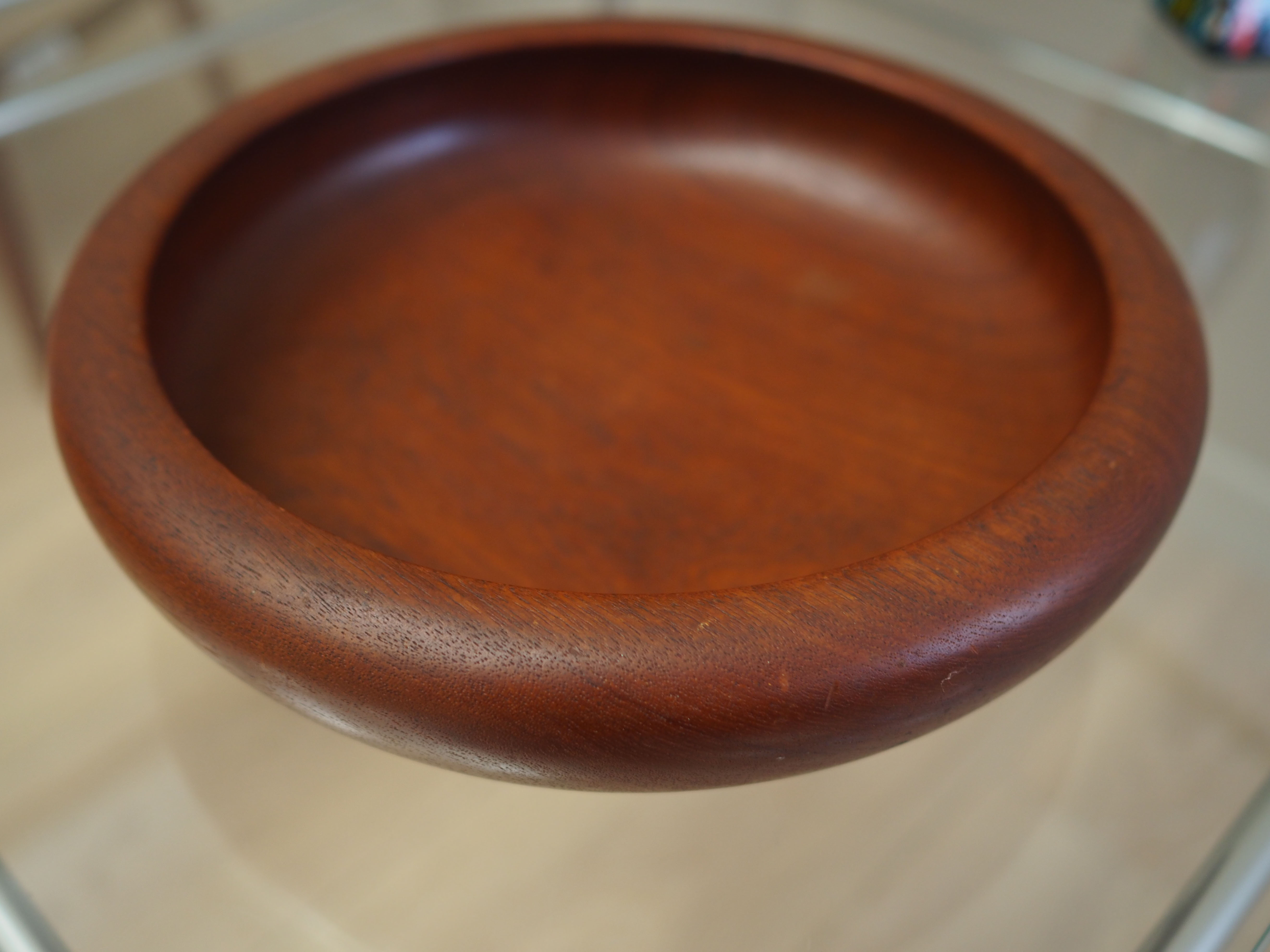 Teak platter, Danish design, 1960s, manufacture: Denmark