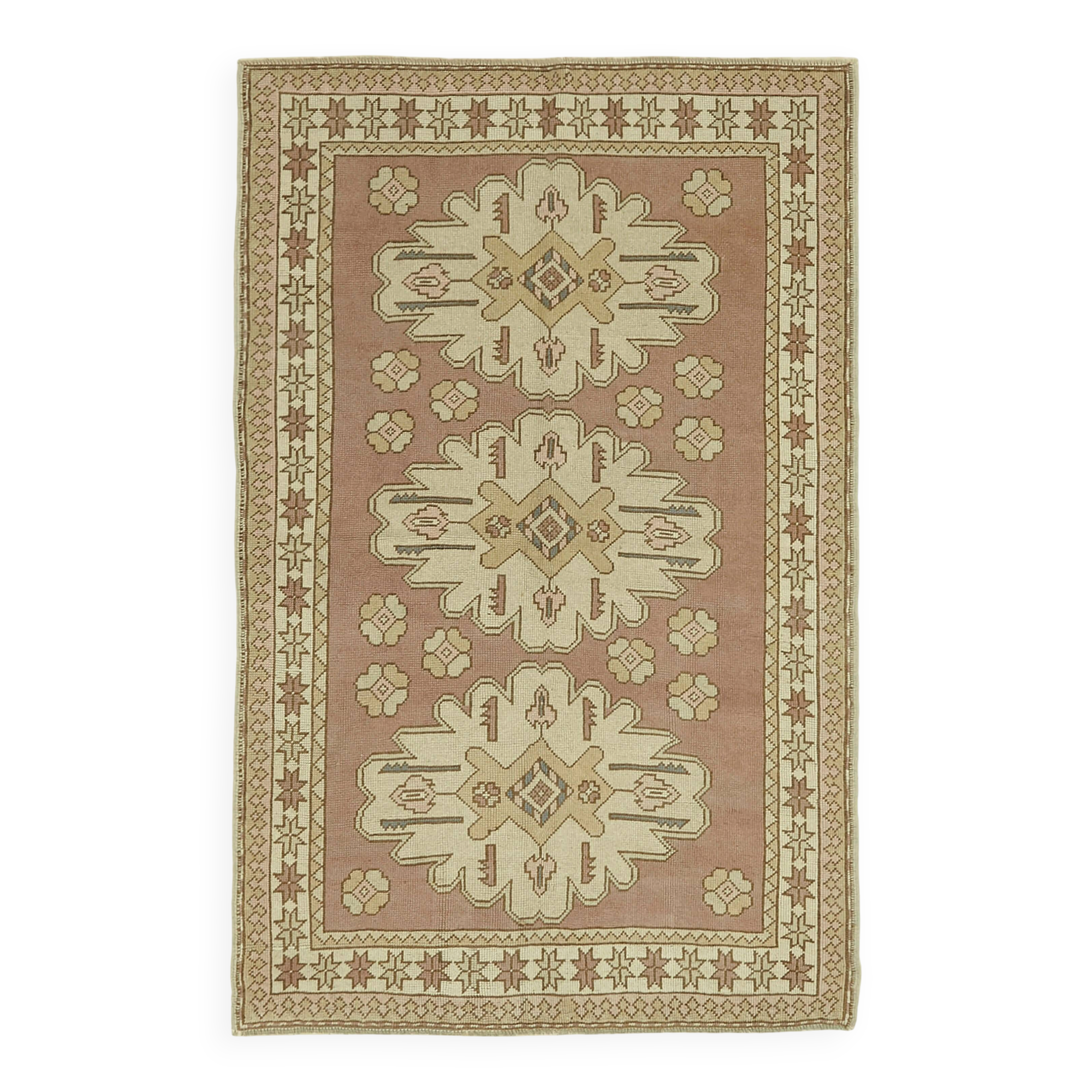 Turkish Vintage Anatolian Rug 125 cm x 197 cm