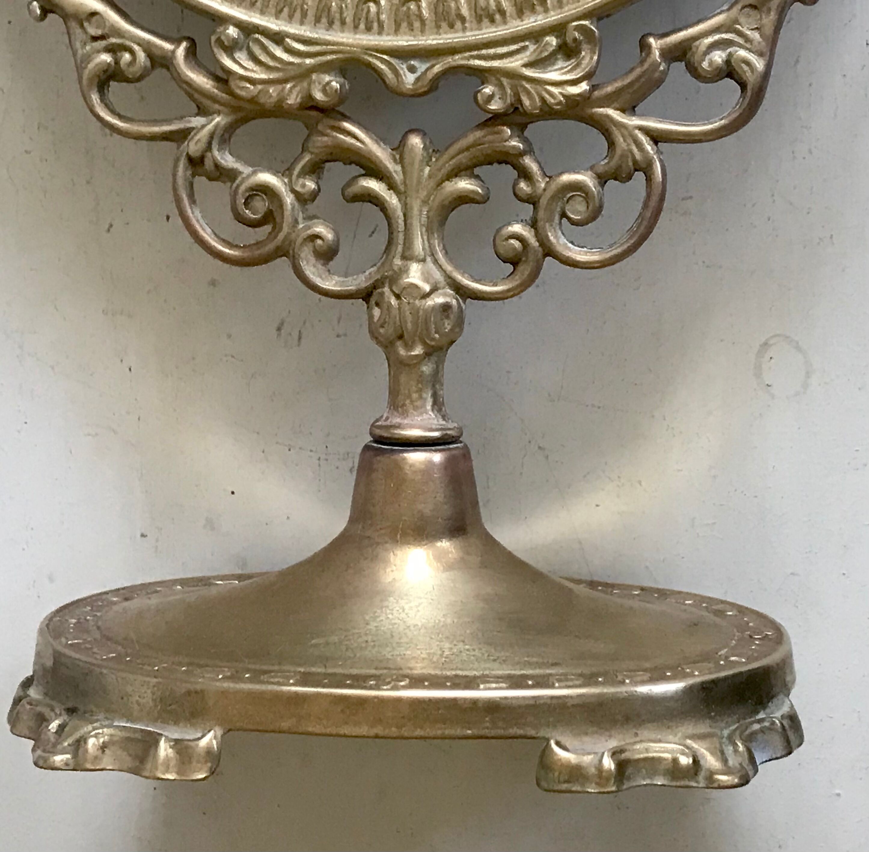 Brass psyche mirror