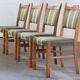 Vintage Danish Brutalist Oak Dining Chairs, Henning Kjærnulf style, 1960s