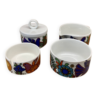 Set of 4 Villeroy & Boch Acapulco dishes