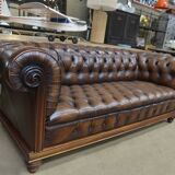 Chesterfield leather sofa