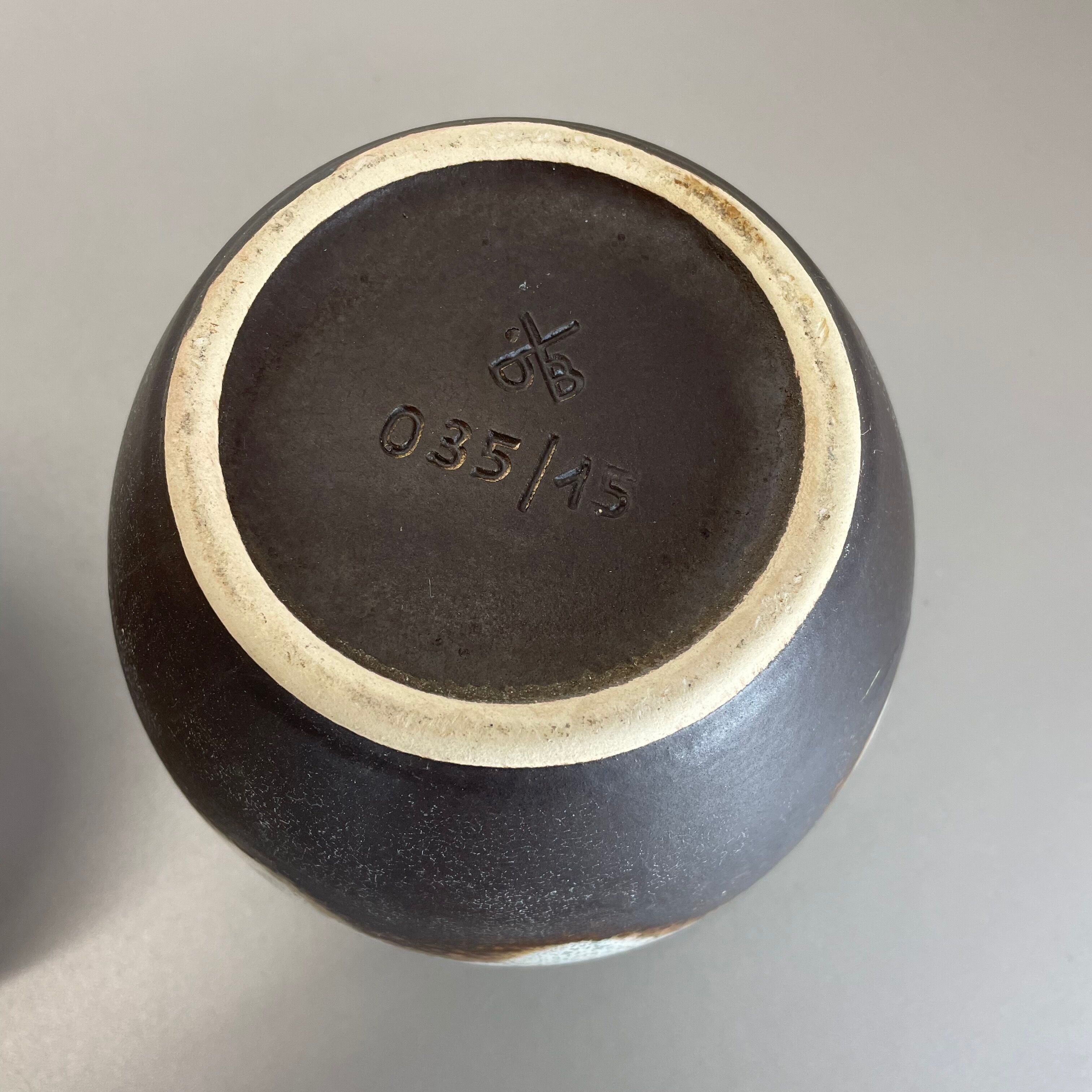 Set of 2 ceramic oottery "Lava" Vases by Dümler and Breiden, Germany, 1960s