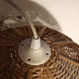 Suspension in wicker and rattan