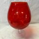 Red Italian glassware vase