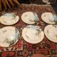 6 Dessert plates Gien France Caribbean
